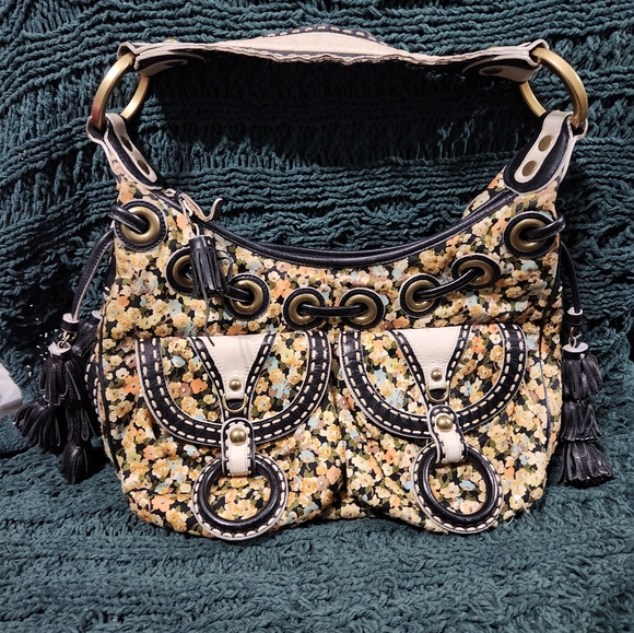 Isabella Fiore Floral Sequin Hobo Bag - Picture 1 of 16